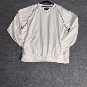FootJoy Golf Pullover Jacket Mens XL Windbreaker V-Neck Long Sleeve Polyester FJ
